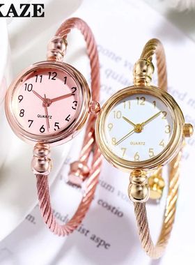 Women Watches Small Gold Bangle Bacelet Watch Stainless