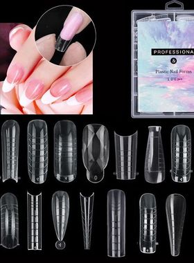 120Pcs Nail Fom Full Cove Dual Nail Foms Molds Stiletto