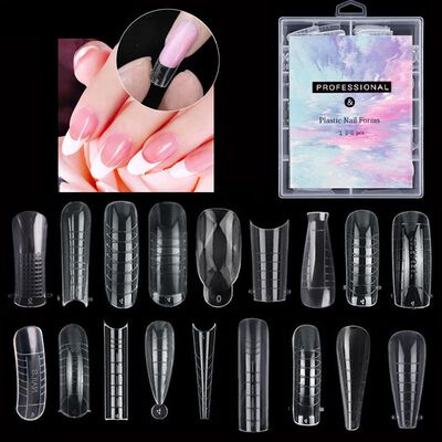 120Pcs Nail Fom Full Cove Dual Nail Foms Molds Stiletto