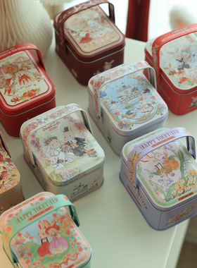 Red Bunny Lulu Bunny Couple Potable Ion Box Candy Box