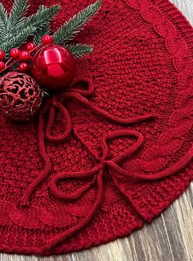 18 in Knitted Chistmas e Skit Red/White Polyeste Chistmas e