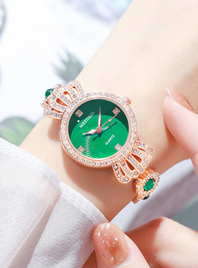 Chalcedony Bacelet Watch Cown Jewely Fashion Women's Watch