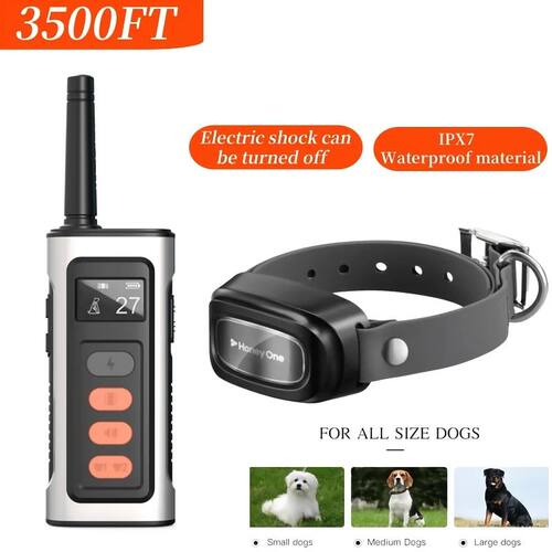 1100m Digital Dog Training Collar Waterproof Rechargeable