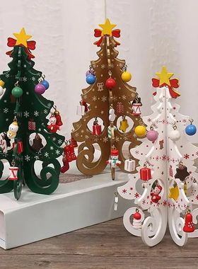 1 Pcs Chistmas Decoations Ceative Wooden Chistmas e Onament