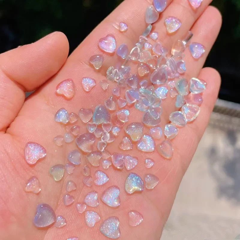 50PCS Accessoies Resin Kawaii Nail At Chams Catoon Heat