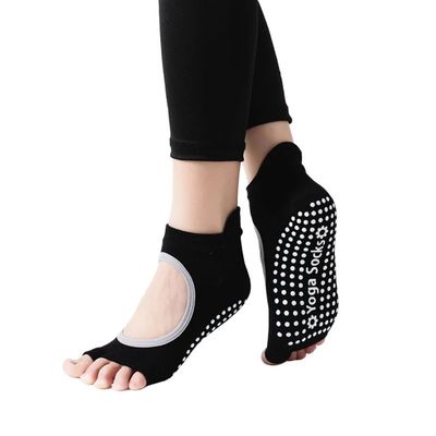 Women Two Toe Backless Yoga Socks Non-Slip Fitness Workout