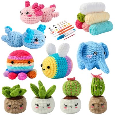 DIY Crochet Kit For Beginners Animals Kit Comes With