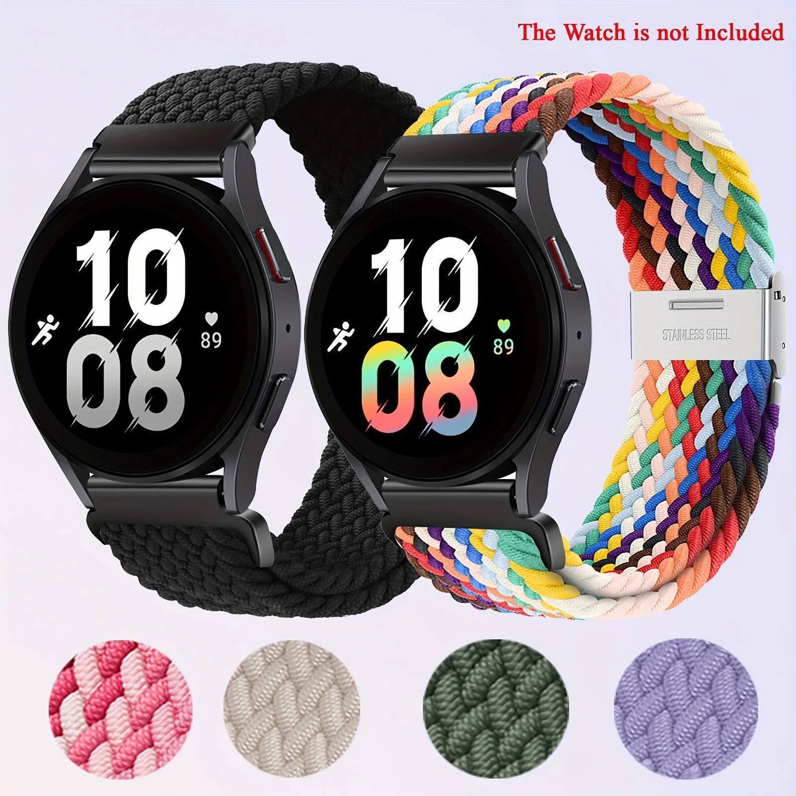 22mm 20mm Nylon Strap For Samsung Galaxy Watch 6 5 4/Gear