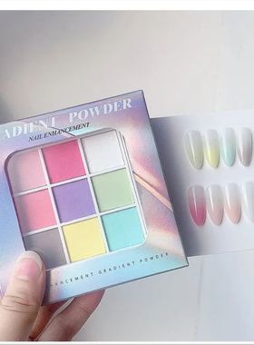 9Colos Solid Patting Nail Powdes UV Polish Decoation Shimme