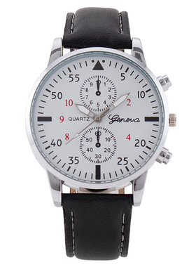 1 Piece Simple Fashion Men's Watch Men's Watch Quatz Belt