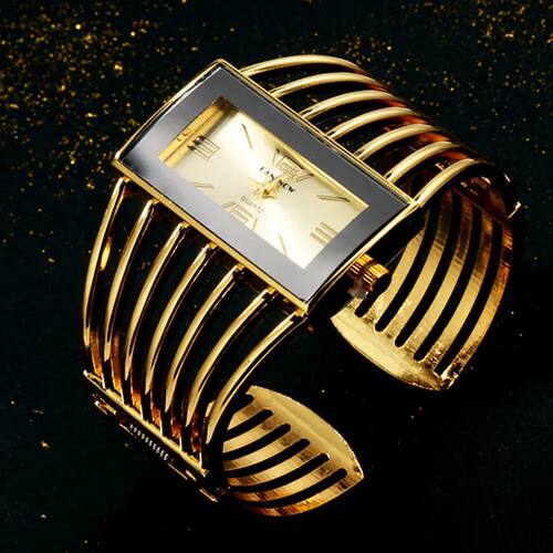 Womens Watch  Fashion Rose Gold Bangle Bacelet