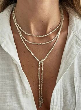 IngeSight.Z Boho Sexy Simple Geometic Pendant Choke