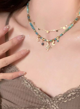 Vintage Stacked Necklace Women's Ceative All-style Clavicle