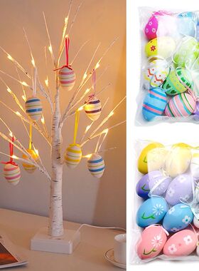 Easter LED Birch Light e DIY Decorations for Home Table