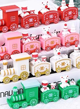 Wooden Chistmas Tain Onament Plastic  Chistmas Tain Toys