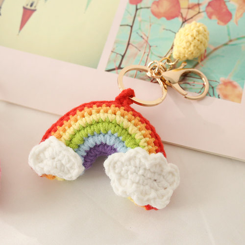 Summer Sweet Rainbow Woven Pendant Baoma Handmade Knitted