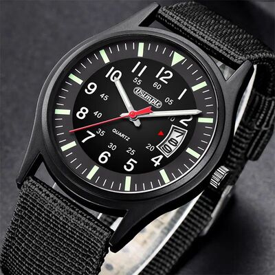 Reloj Hombre Mens Nylon Watches Luxury Men Army  Quartz