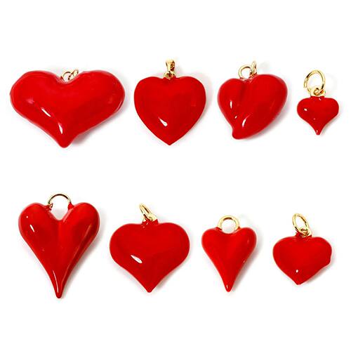1/2 Piece Bass Valentine's Day Chams 18K Real Gold Plated