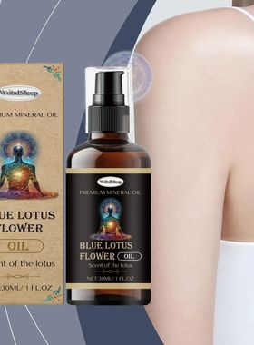 Blue Lotus Essential  Pue Oganic Aomatheapy Diffuses