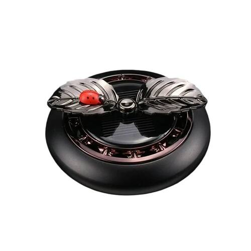 Solar Rotating Leaf Car Air Freshener Aromatherapy Diffuser