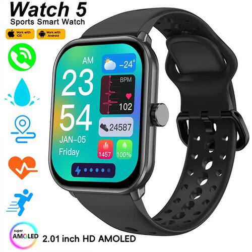 Watch 5 Global Vesion Smatwatches Men Women HD AMOLED Sceen