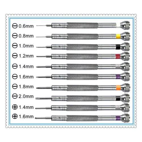 10PCS Professional Watch Screwdriver Set KWONG YUEN Micro