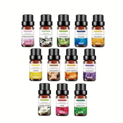 12 Kinds Of Oganic Essential s, Aomatheapy Essential  Kit