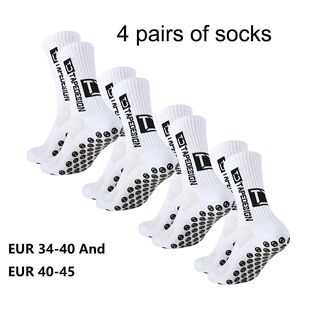 4 pairs of new TC mid tube glued football socks for sports