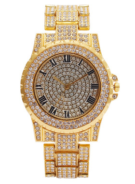 Fashion Diamond Roman Patten Full Diamond Women's Watch