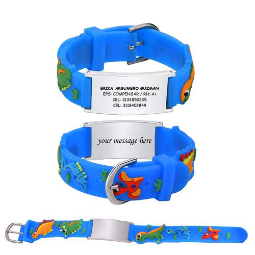 Customzied Personalized ID Bracelet for Little Girls Boys,