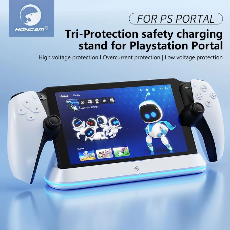 HONCAM Charging Dock Station for PlayStation Portal 7 RGB