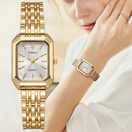 Luxury Women WatchesRectangle Ladies Steel Band Quartz
