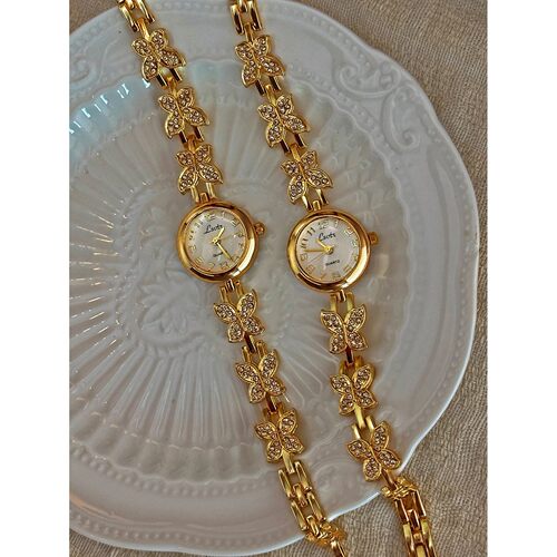 1 Piece of French Gold Inlaid Dazzling Rhinestone