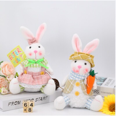 New Easte Atmosphee Decoation Catoon Luminous Rabbit