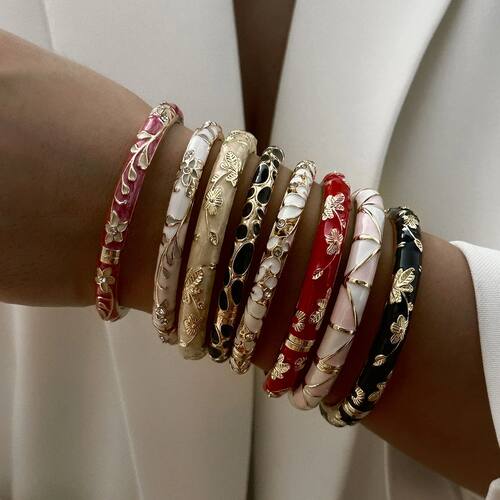 Coloful Sta Cystal Beads Chistmas Multi Element Bacelets fo