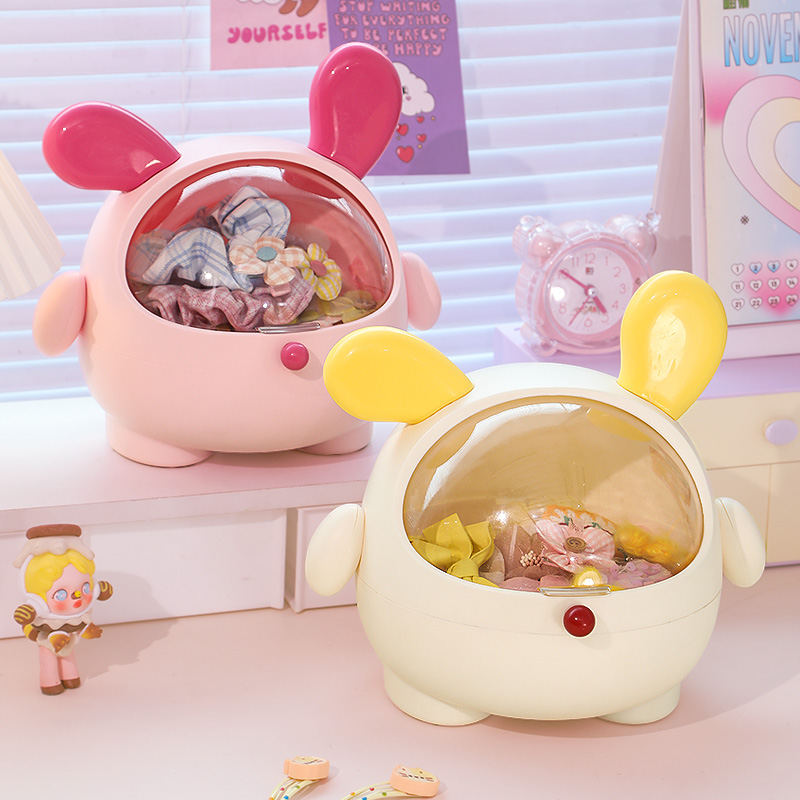 桌面收纳盒粉扑化妆发饰