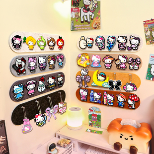 拼豆收纳板免打孔可上墙毛毡板可自由diy吧唧拼豆成品收纳展示墙