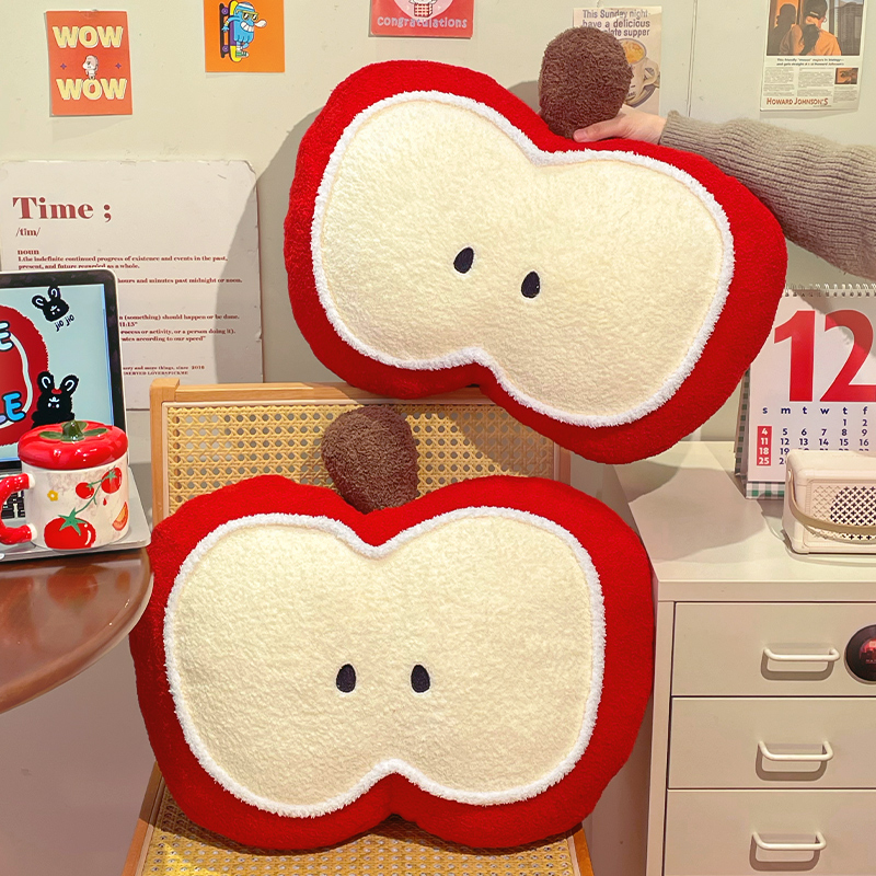 可爱苹果抱枕女生睡觉专用办公室