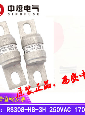 中熔直流熔断器汽车保险丝 RS308-HB-3H 160A 250A 250V 170VDC