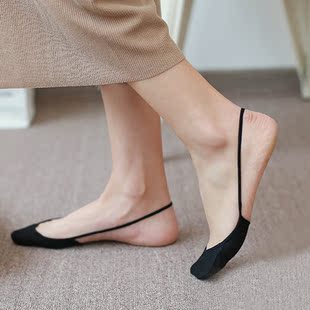 袜子 半掌袜 吊带隐形船袜女纯棉浅口薄款 前脚掌袜夏季 半截高跟鞋
