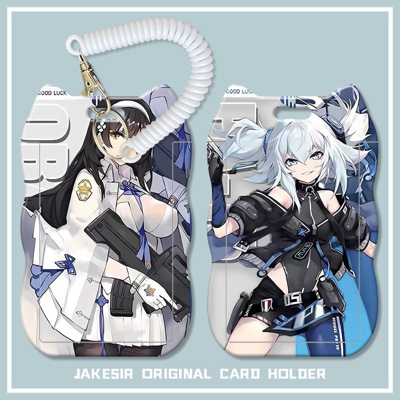 少女前线周边学生滑盖猫耳朵卡套饭卡公交身份证套弹簧绳