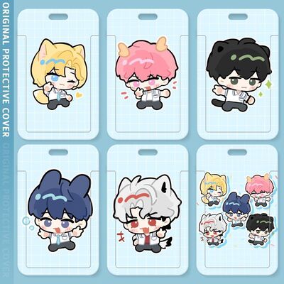 plave可爱应援学生滑盖卡套饭卡公交卡身份证件保护套门禁校园卡