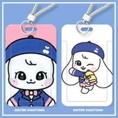 张元 英切莉cherry学生滑盖卡套饭卡公交卡保护套身份证件门禁卡