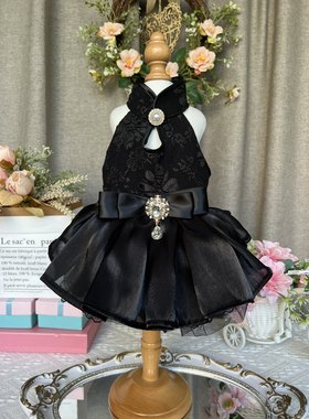 喵呜萌宠原创手工宠物狗狗衣服猫咪兔子小型犬礼服定制泰迪公主风