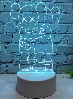 kaws周边公仔灯kaws拥抱解刨原型潮流3D小夜灯kwas送男女朋友礼物