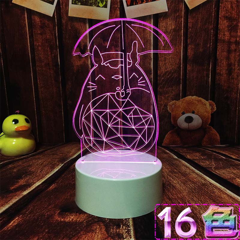 龙猫公仔立牌灯创意实用女生