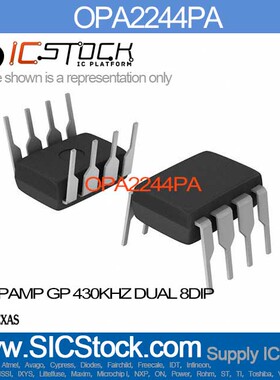 OPA2244PA IC OPAMP GP 430KHZ DUAL 8DIP OPA2244PA 2244