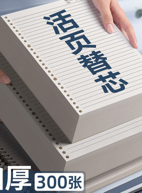 活页本替芯a5b5笔记本活页纸内芯笔记本替换纸加厚20孔26孔记事本