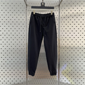 显瘦束脚休闲裤 修身 潮 纯色百搭黑武士裤 男小脚裤 裤 子男痞帅九分裤