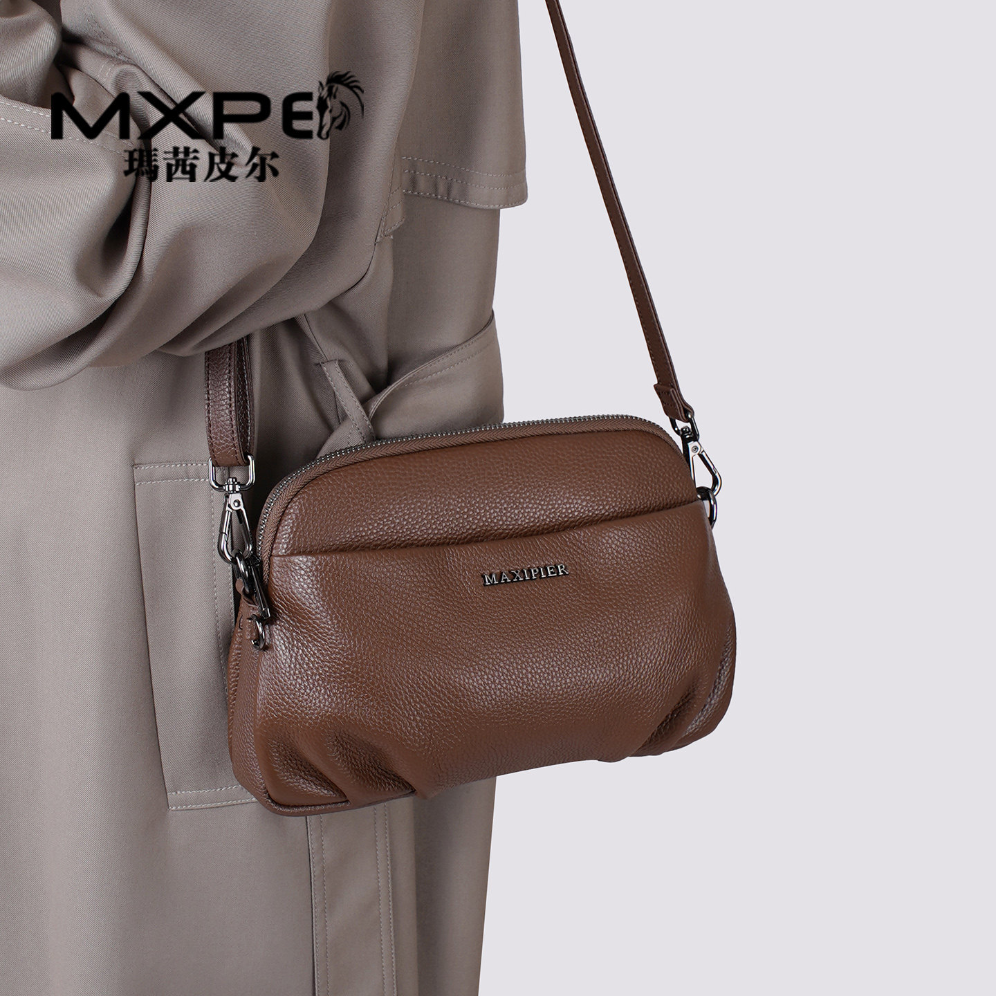 真皮女士包包2026新款头层牛皮多袋口实用中年妈妈包手提包斜挎包